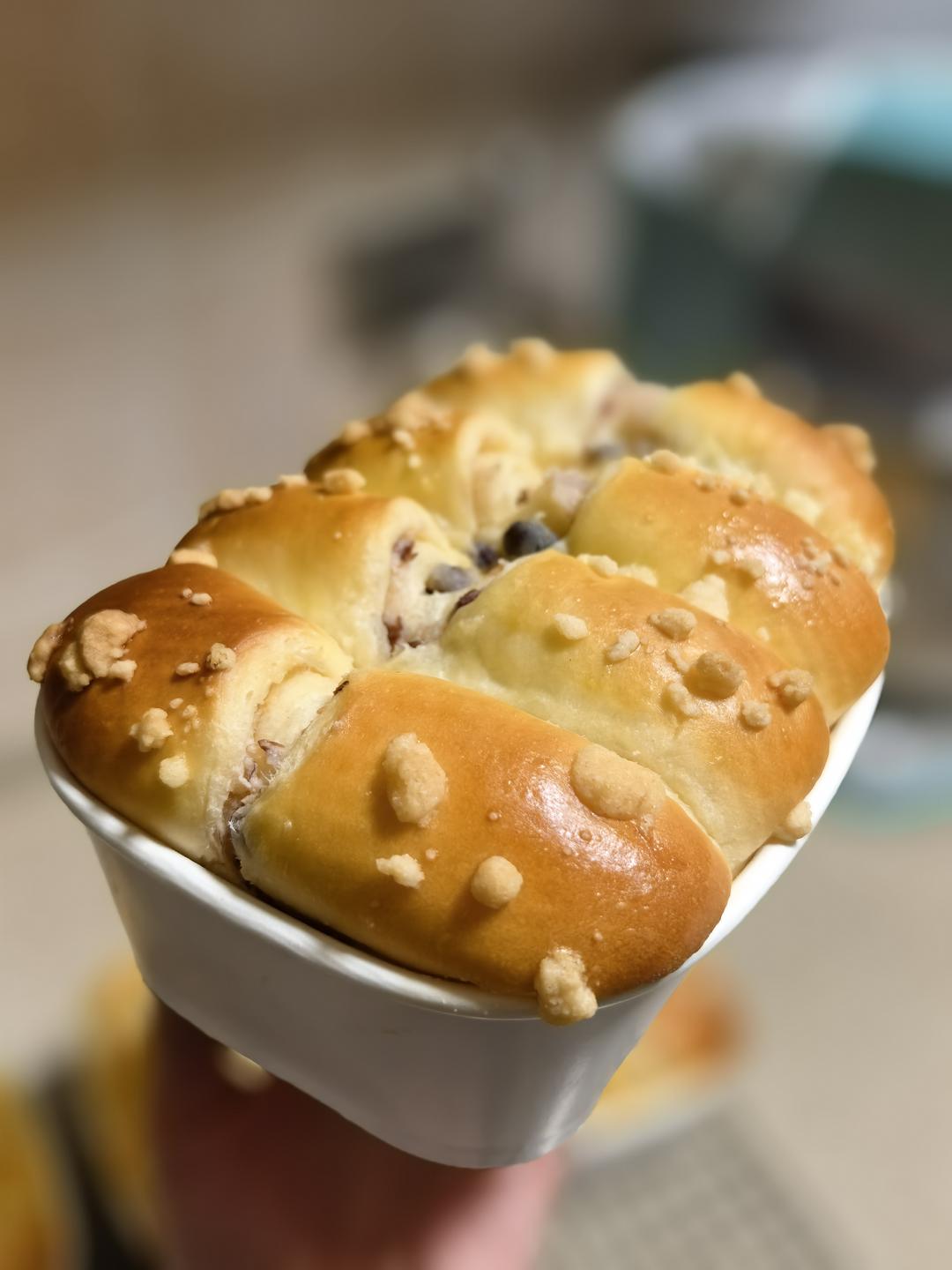 柔软醇香｜奶酪红豆小吐司