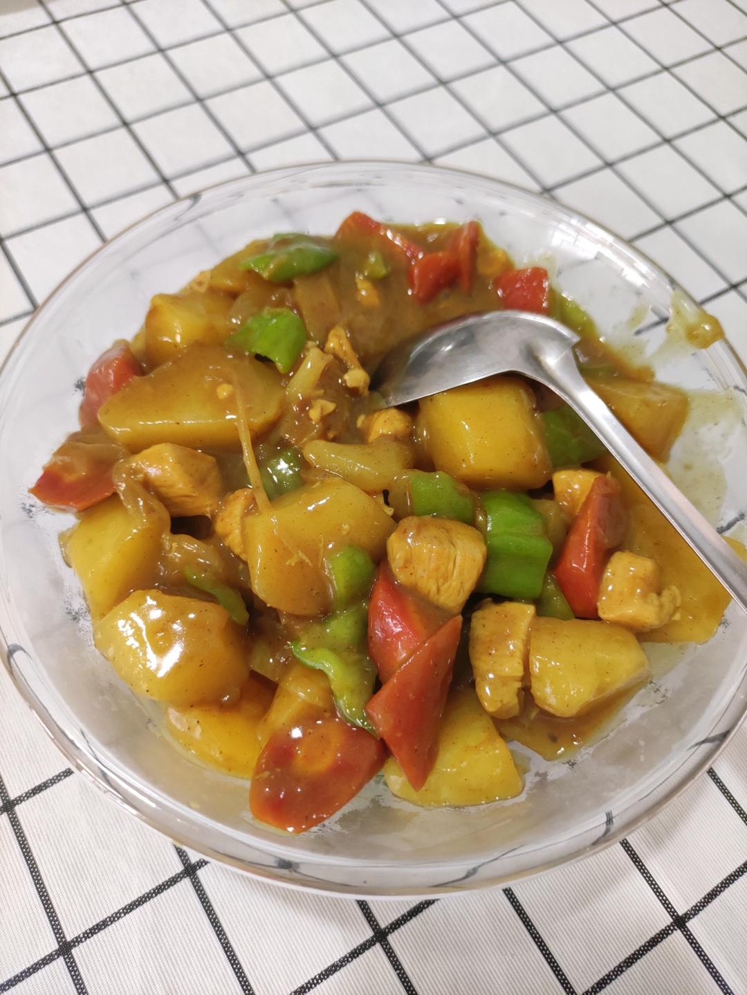 咖喱鸡肉饭