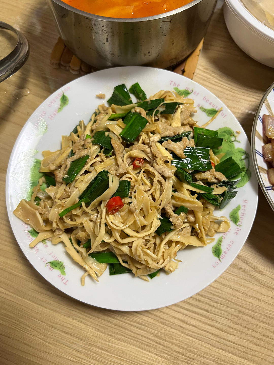 椒丝笋尖肉丝