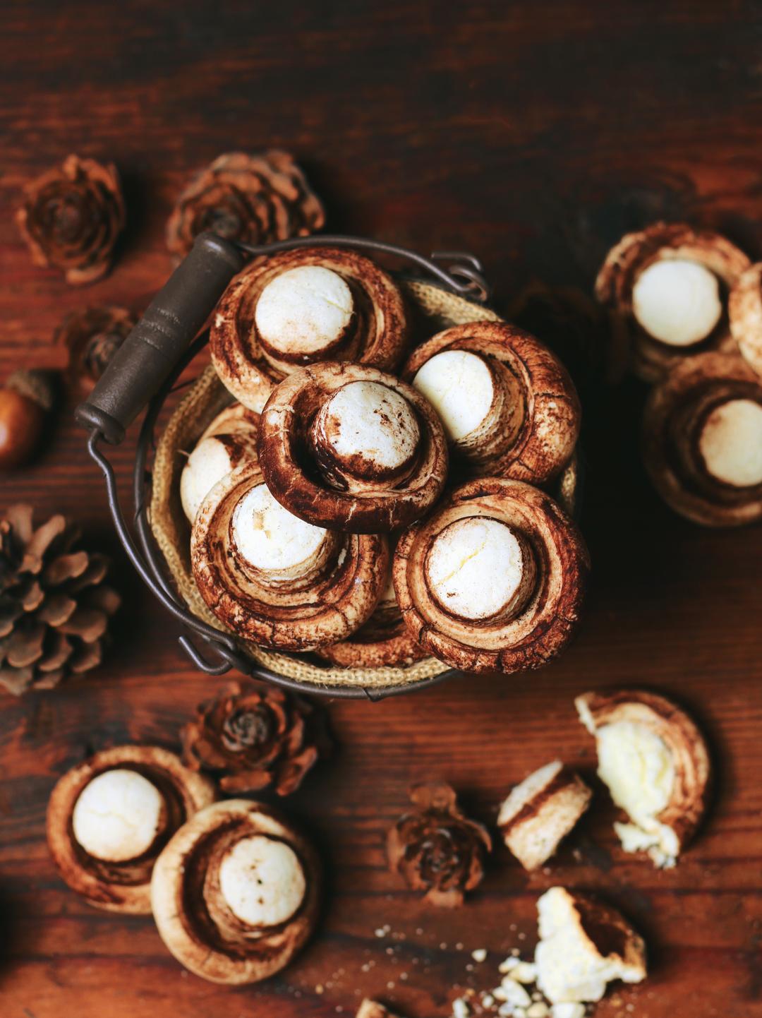 仿真香菇曲奇，无需饼干模，一个饮料瓶搞定的做法