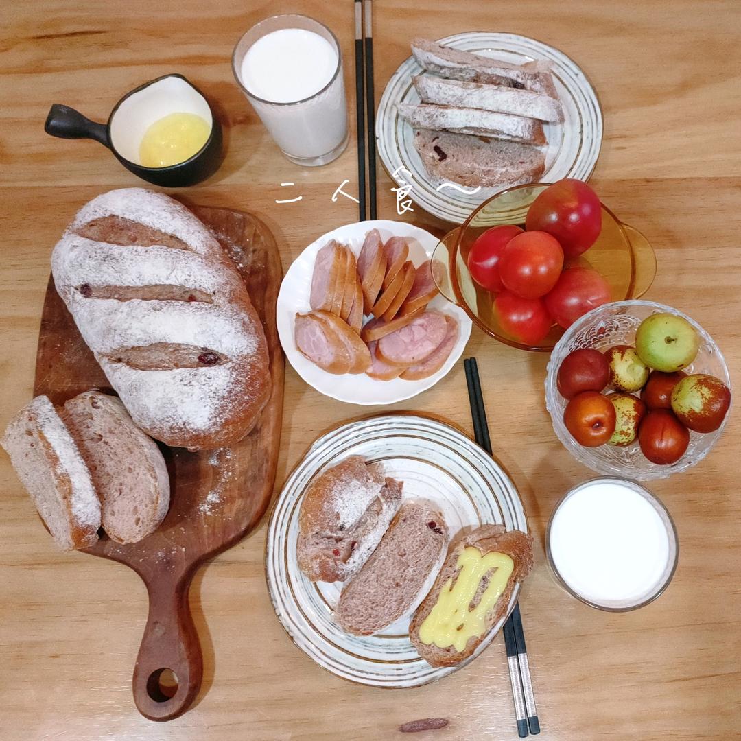 全麦核桃包～软欧包