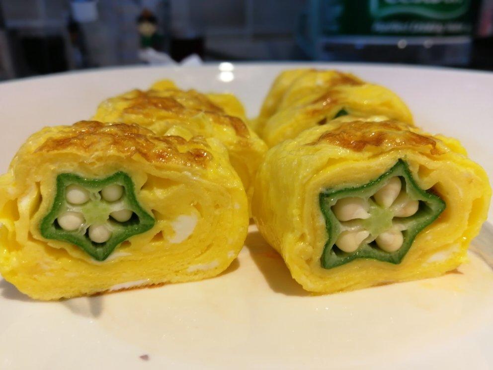 秋葵厚蛋烧