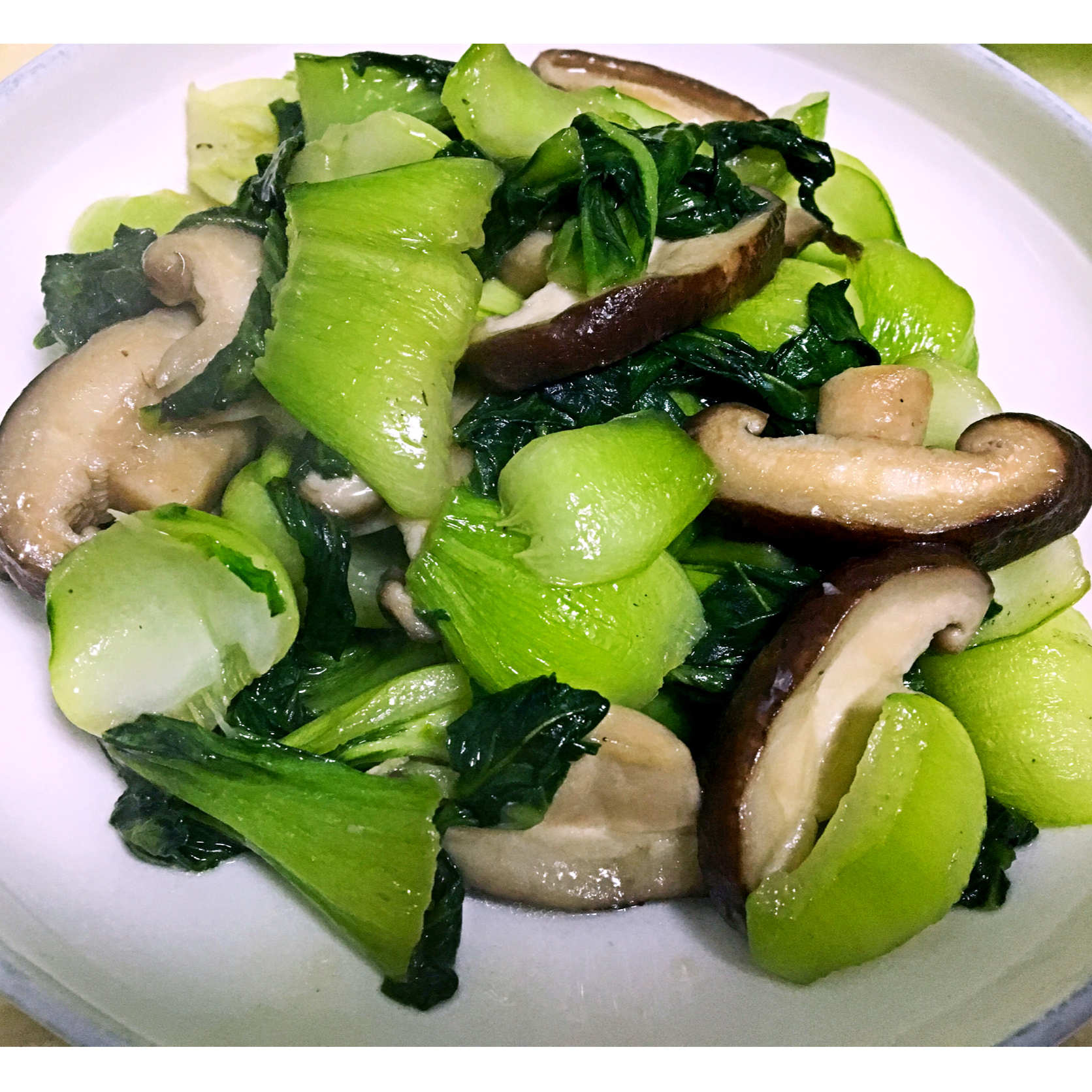 恺馨做的香菇青菜