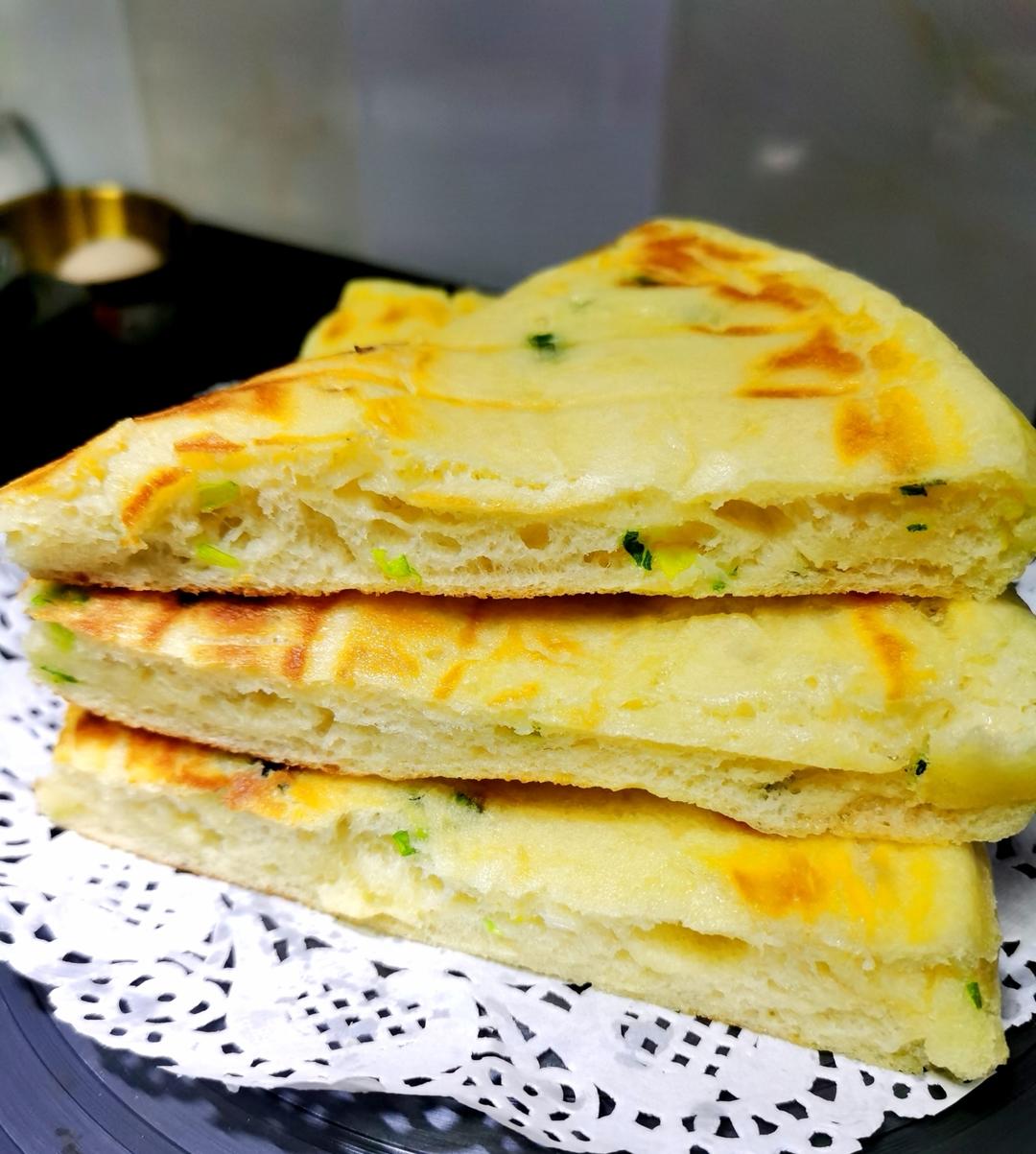 手不沾面做发面大饼