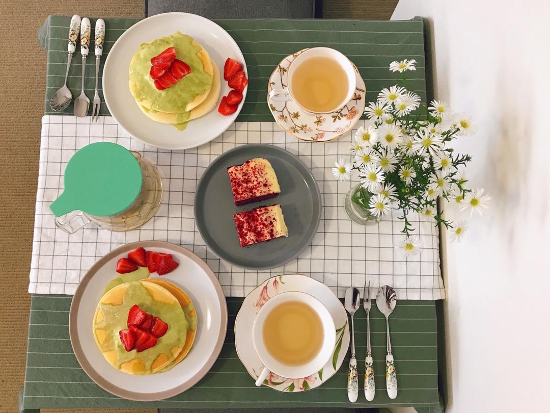 减脂100%全麦黑芝麻松饼（快手）