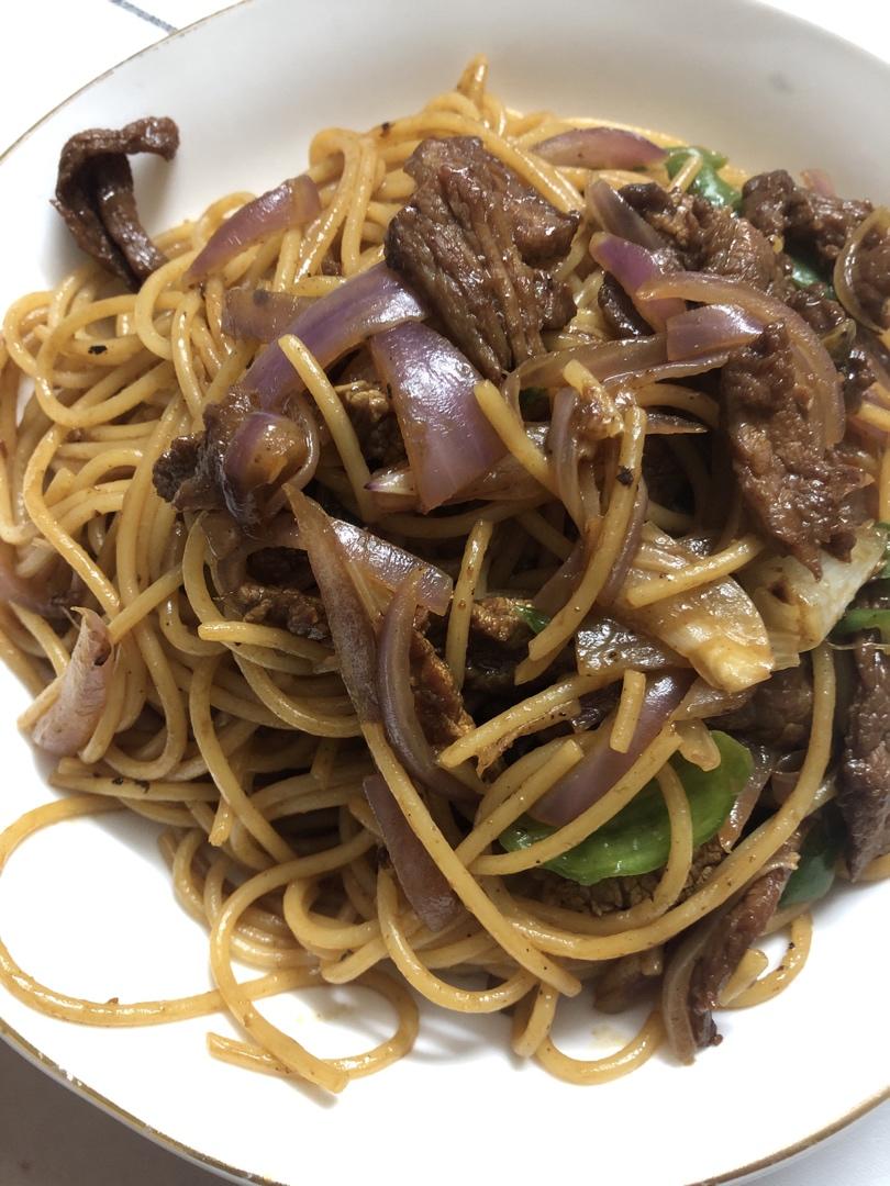 比餐厅好吃的黑椒牛柳意面🍝零失败简单教程