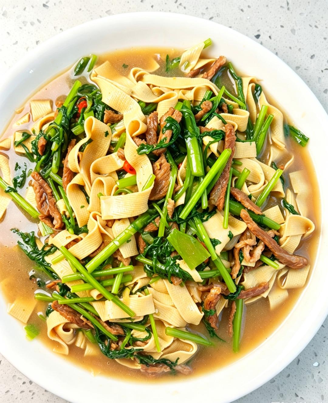 茼蒿炖干豆腐！神仙吃法