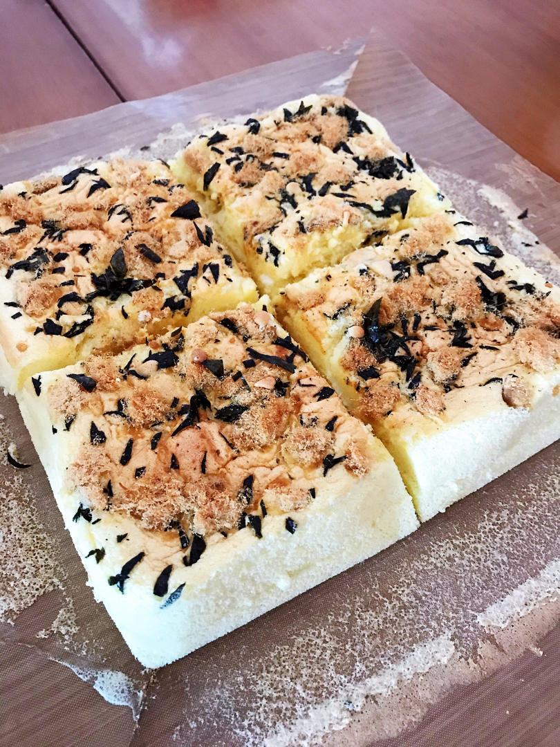 香葱肉松卷 蛋糕卷-无敌美味