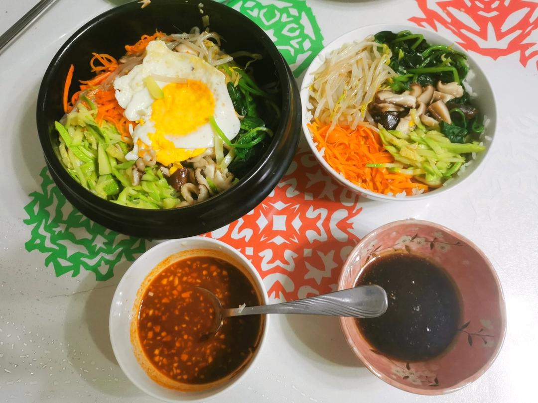 家庭版 简易 石锅/铁锅 韩式拌饭