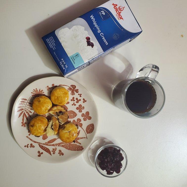 快手淡奶油蔓越莓司康（零失败）