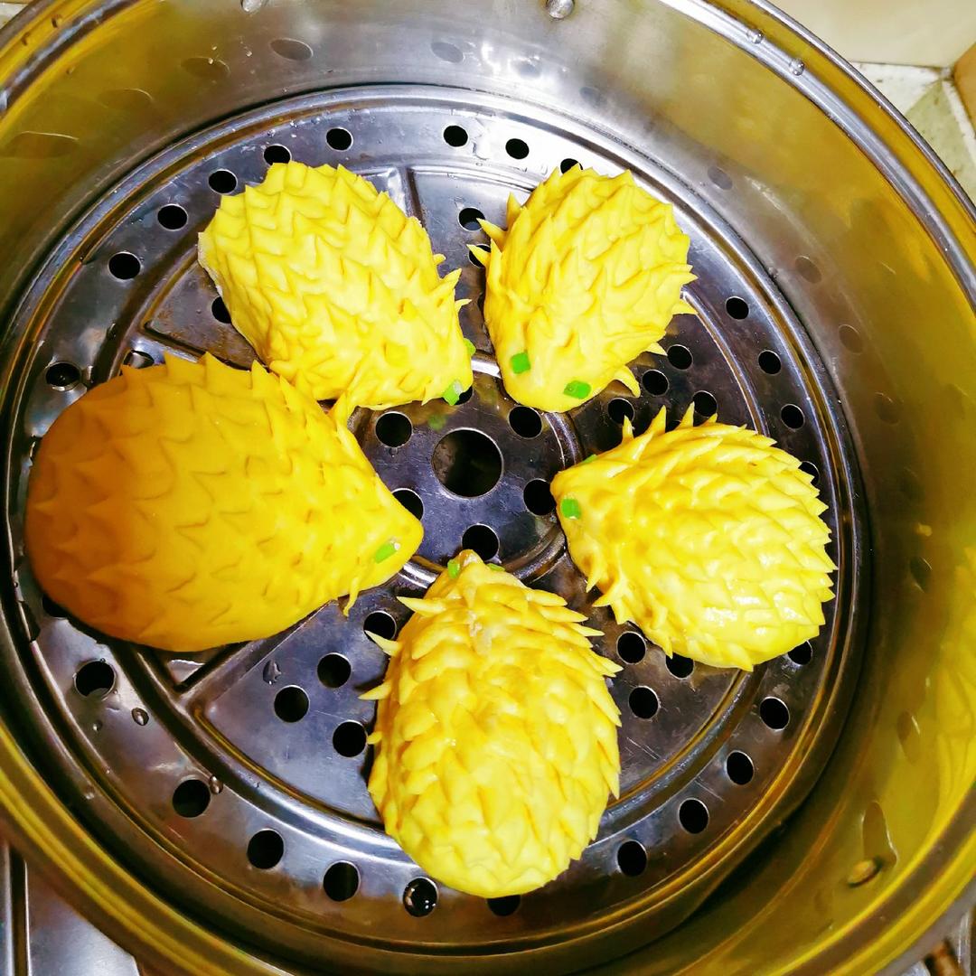 南瓜刺猬馒头