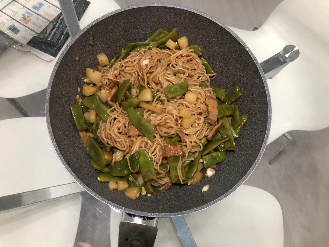 地道老北京扁豆焖面 豆角焖面 太好吃小心吃撑哦