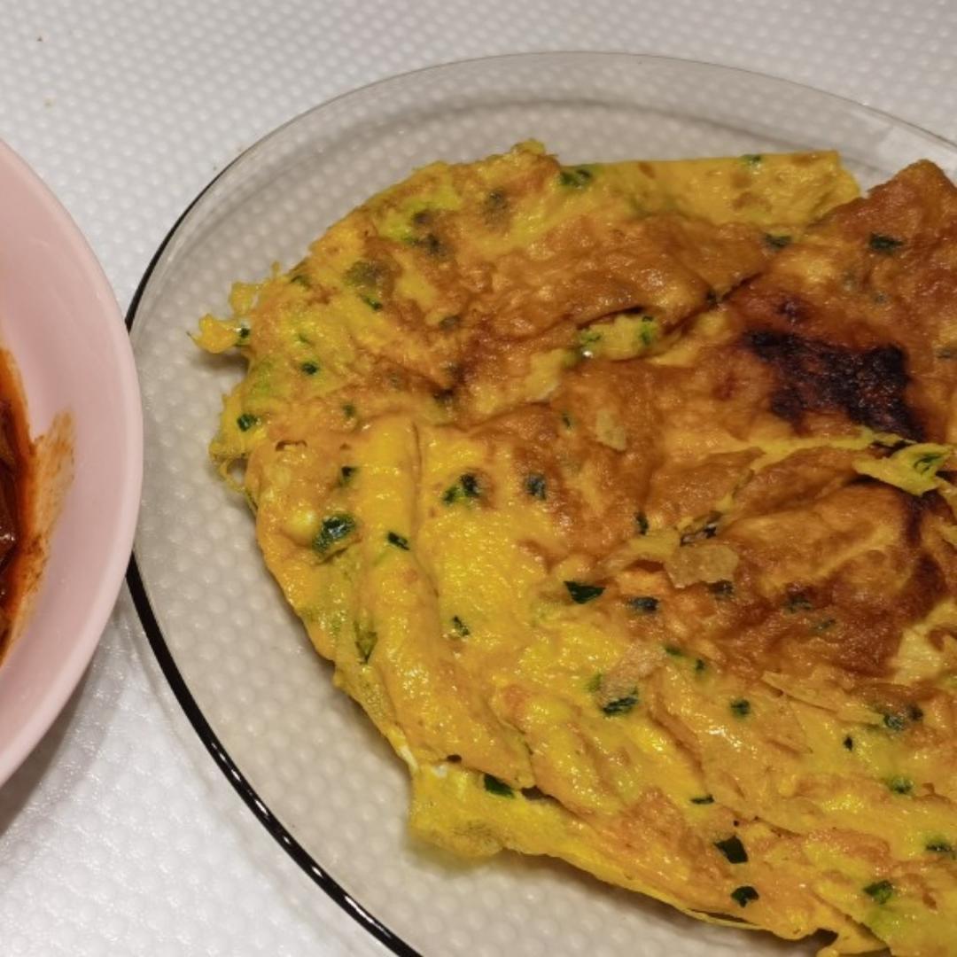 香葱煎蛋
