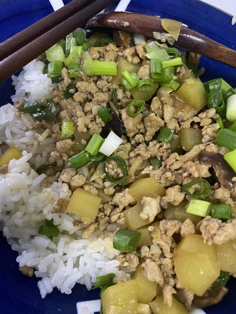 ㊙️香菇土豆肉沫拌饭❗️比外卖还好吃