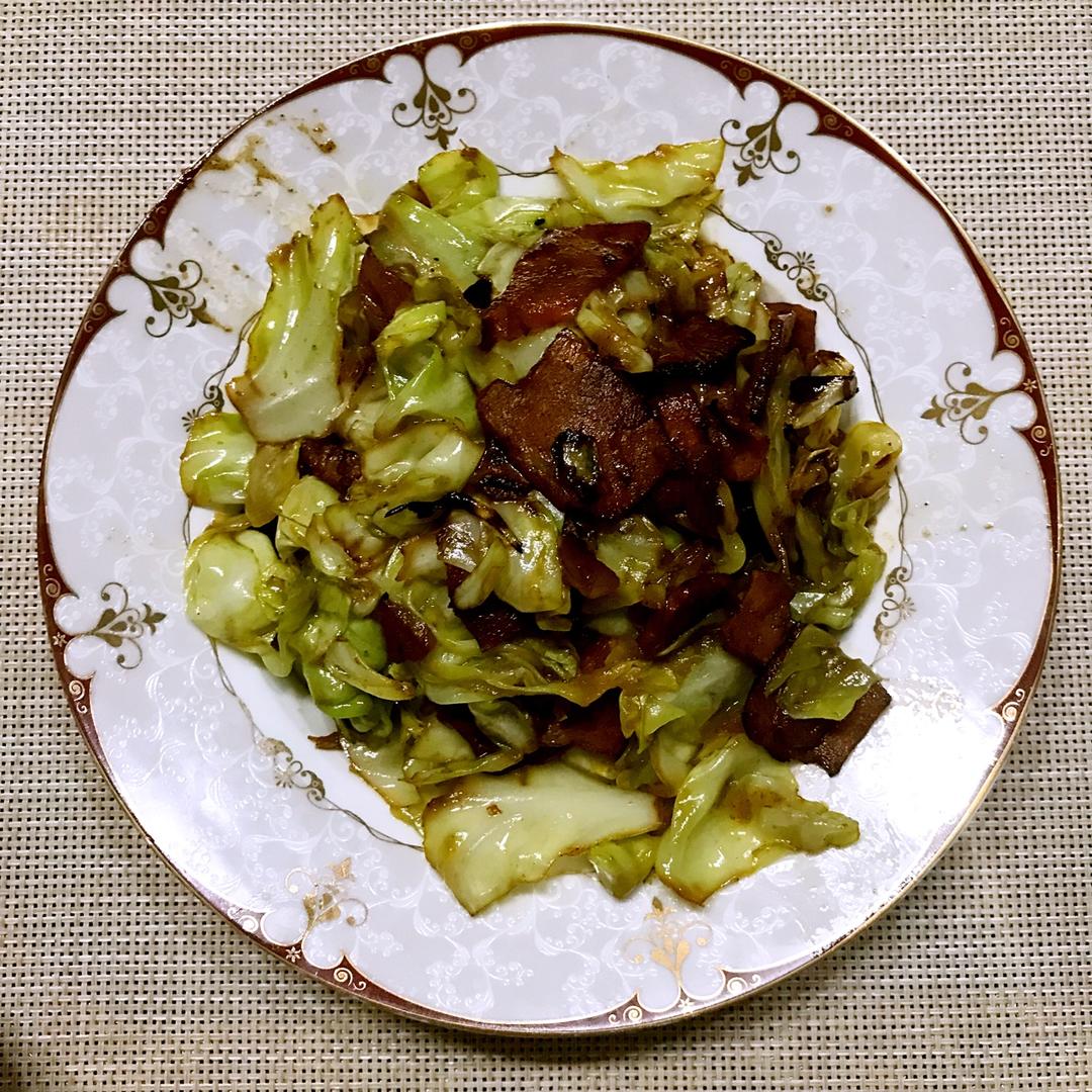 培根手撕包菜