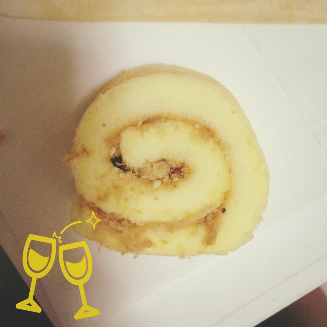 肉松戚风蛋糕卷