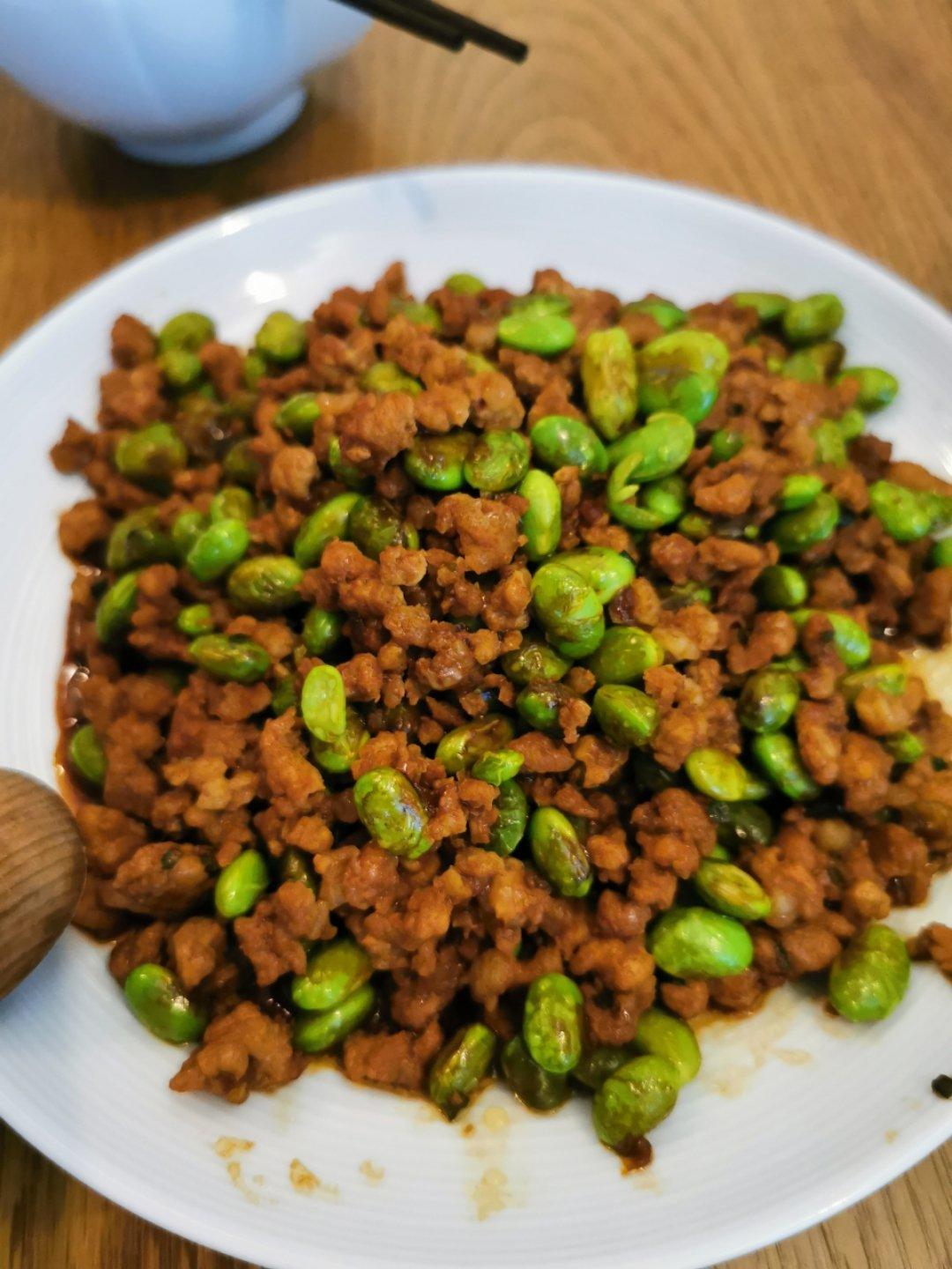 毛豆炒肉