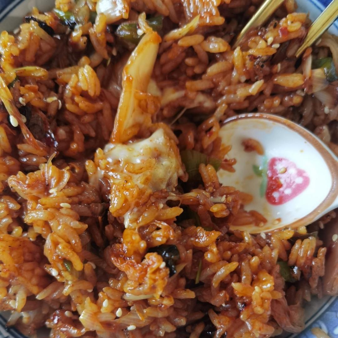升级版辣白菜炒饭😭姜食堂同款🌟泡菜饭开出了p.o 斯密达