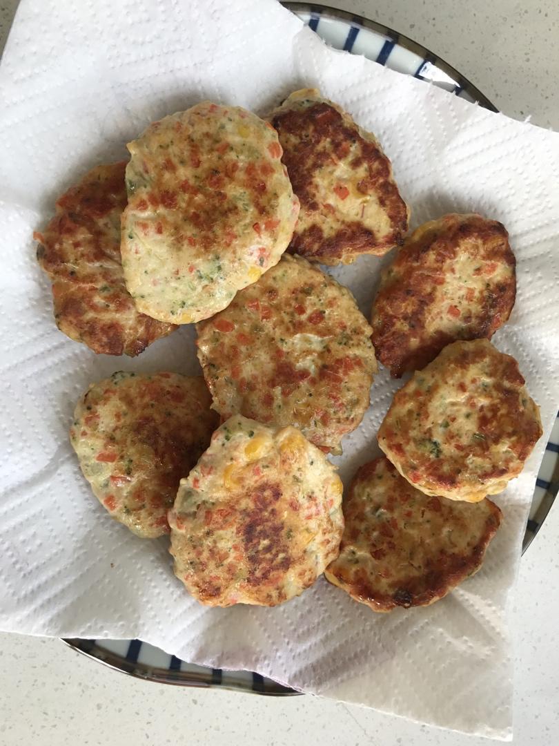 减肥餐低脂鸡胸肉饼
