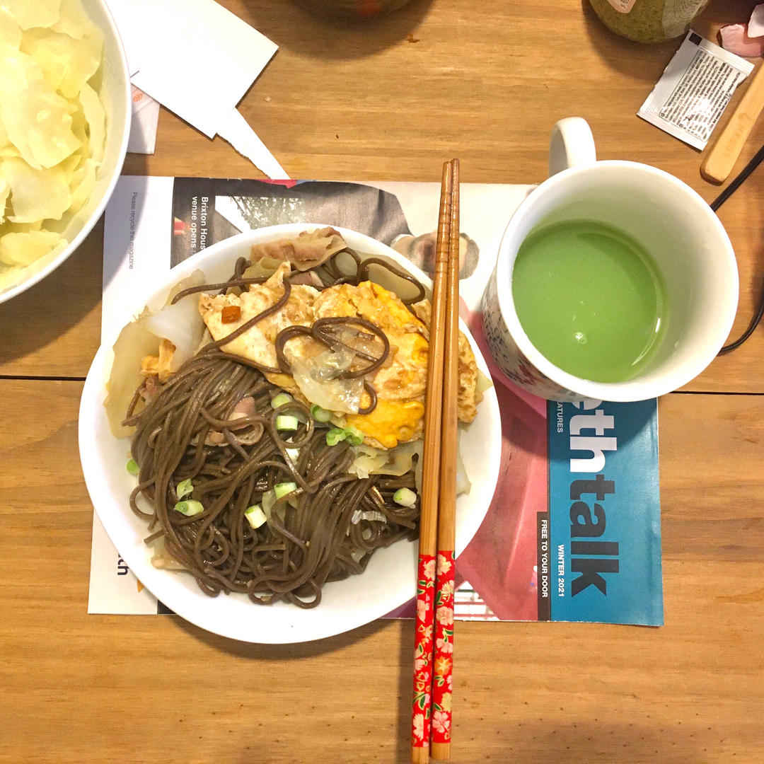 减脂荷包蛋焖荞麦面