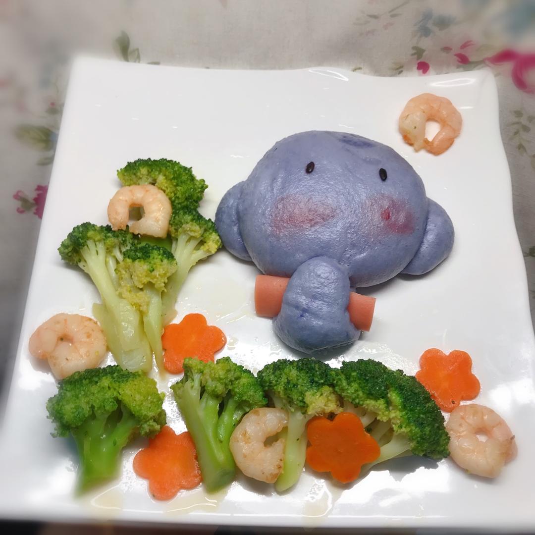 可爱大象火腿肠卡通馒头