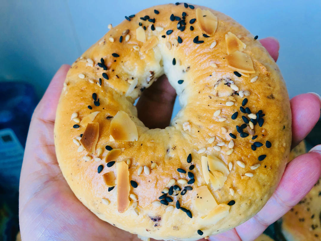 全麦贝果，低糖无油