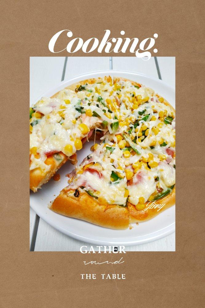 鲜虾🍤培根披萨🍕“内附敲好吃的饼皮做法”