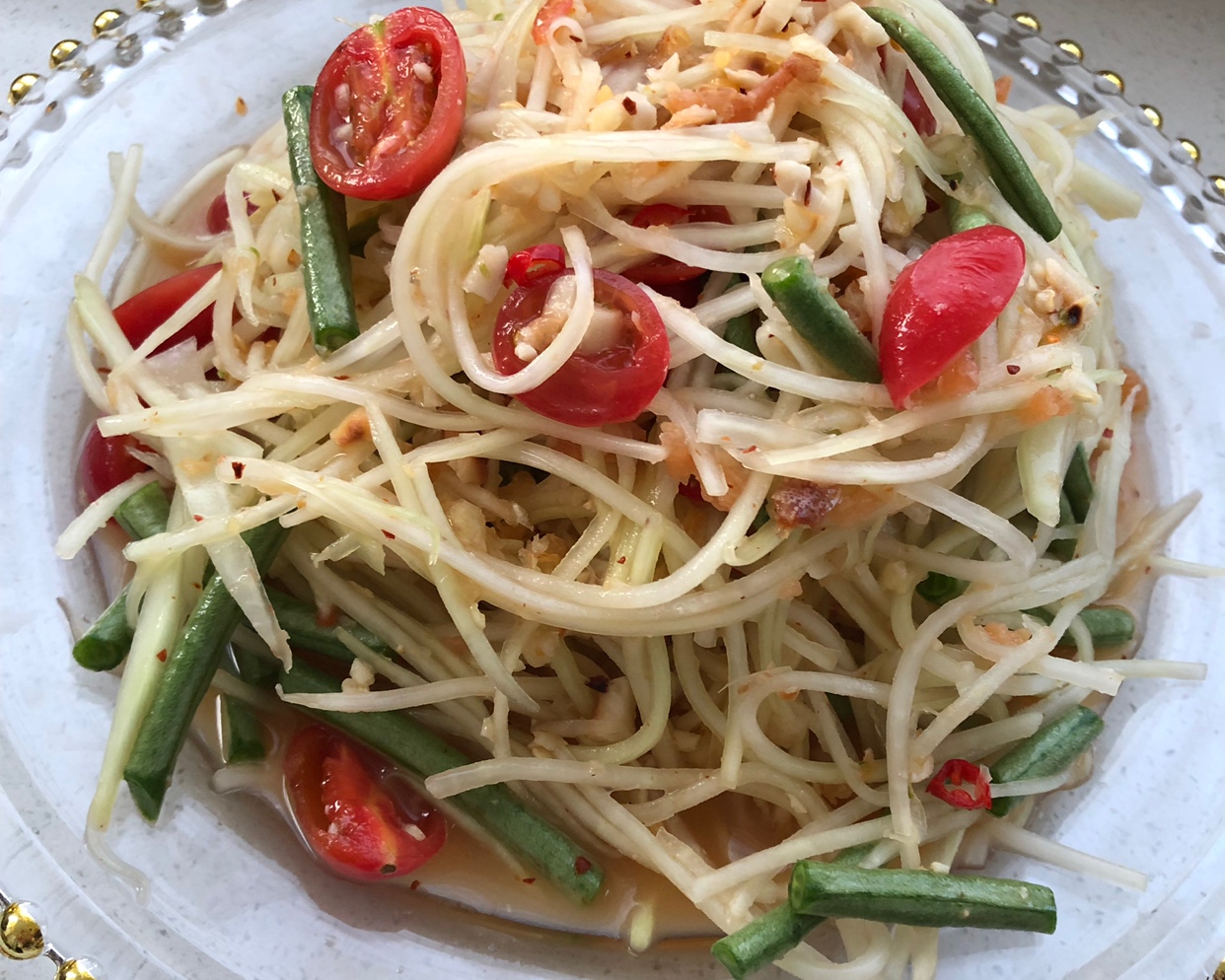泰国青木瓜沙拉～最强复刻泰国本土版本，高人气小吃的做法