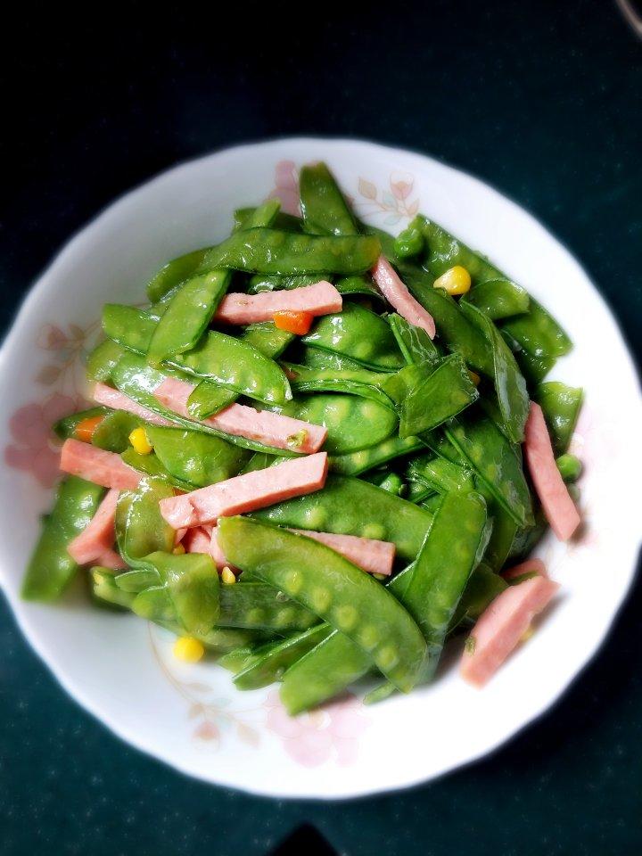 荷兰豆炒火腿