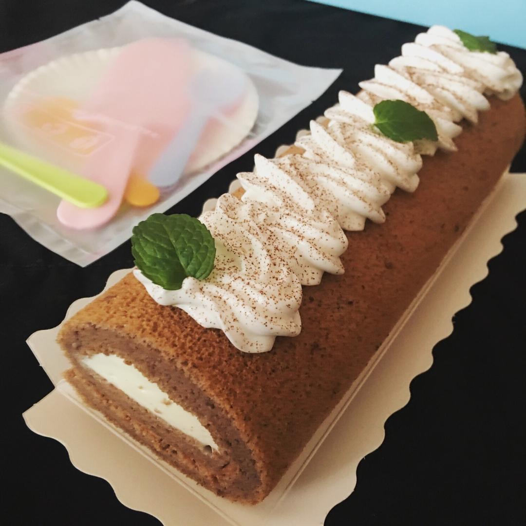 可可奶油蛋糕卷