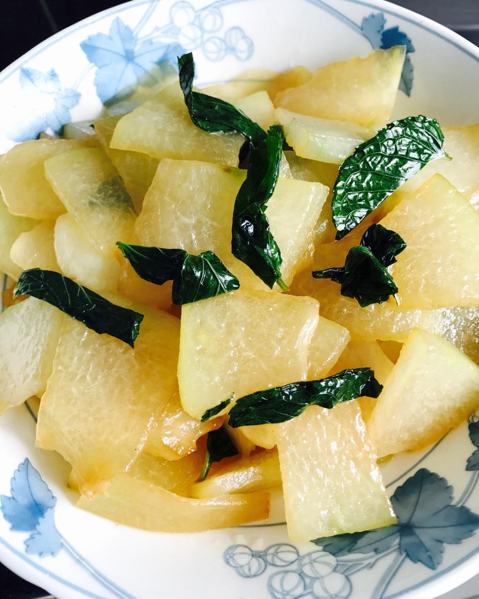 薄荷叶炒冬瓜