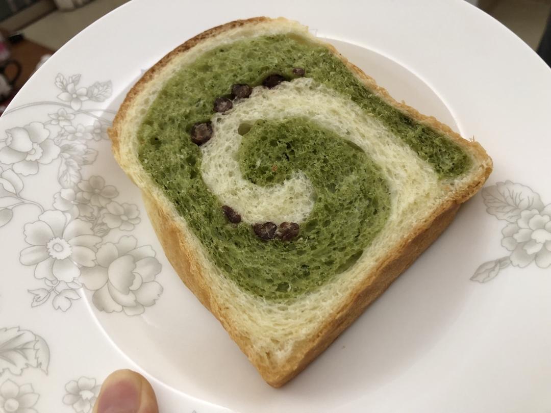 最正宗的日式抹茶红豆吐司
