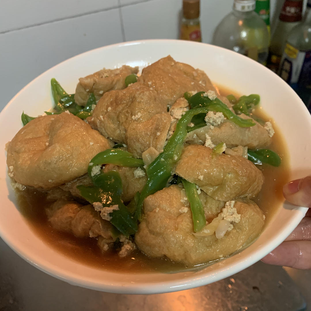 这样做的油豆腐超级下饭