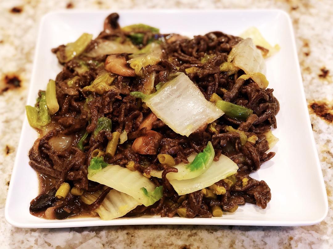 自制荞麦面条＋酸豆角荞麦焖面的做法（飞利浦面条机版）的做法 步骤7