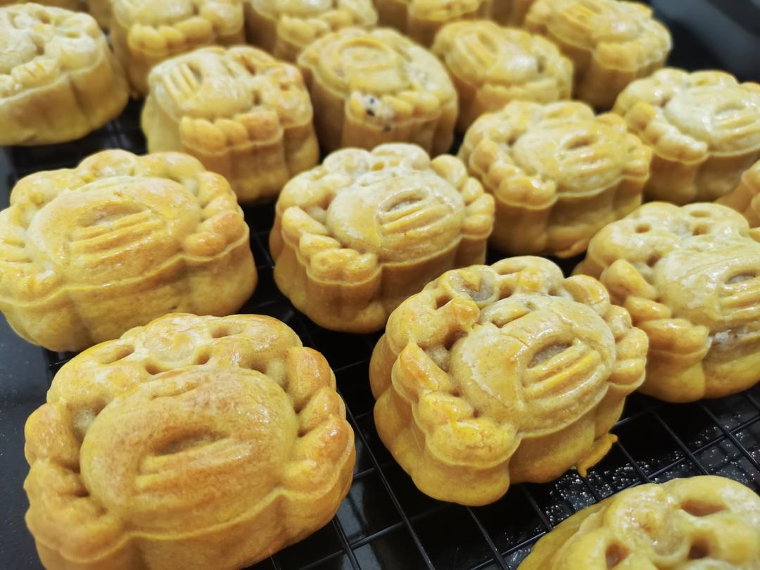 75克自制低糖红豆沙月饼