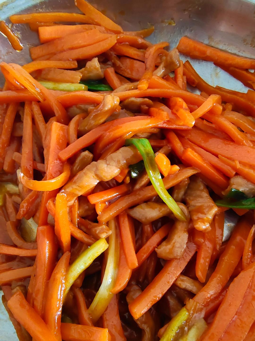 鱼香肉丝——番茄酱版