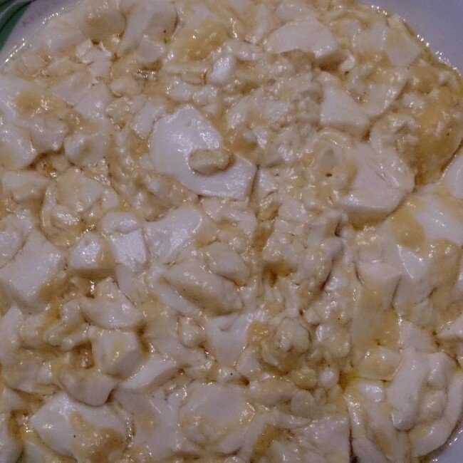蟹黄豆腐（咸蛋黄版）