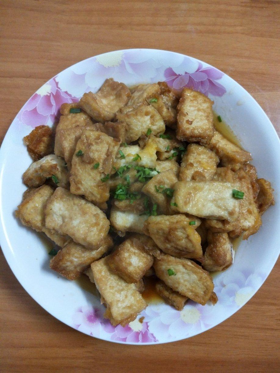 美味蚝油嫩豆腐