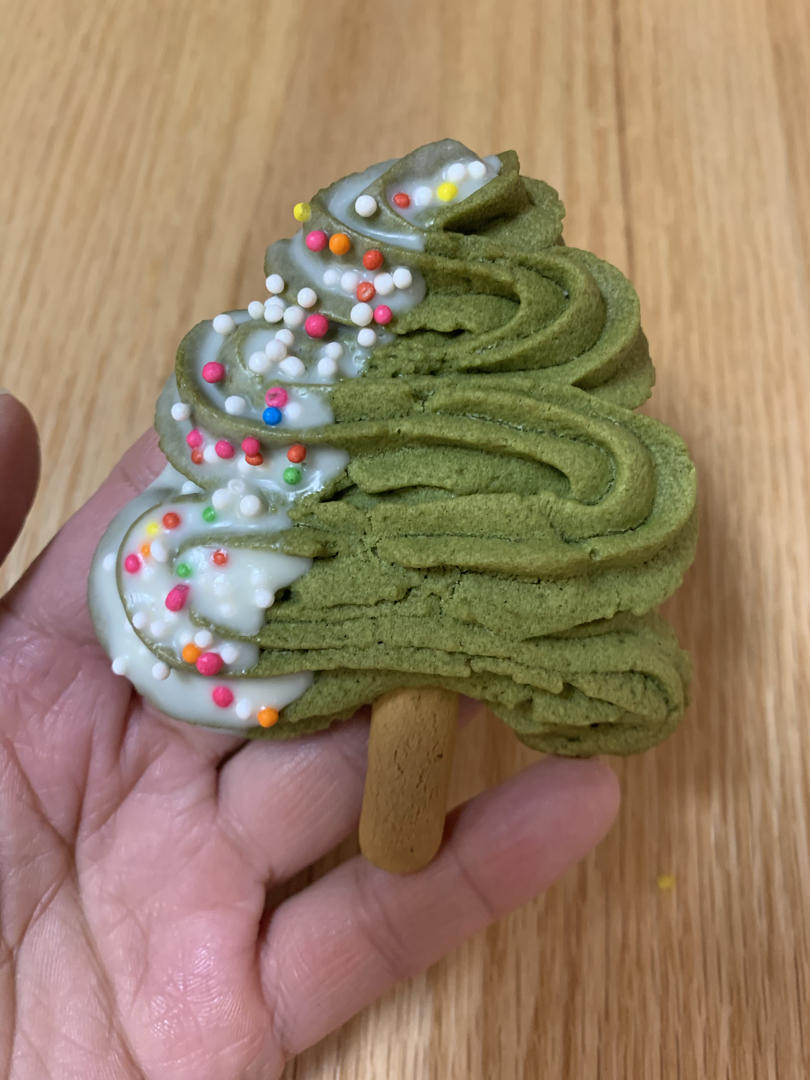 无需打发❗️超简单的圣诞树曲奇