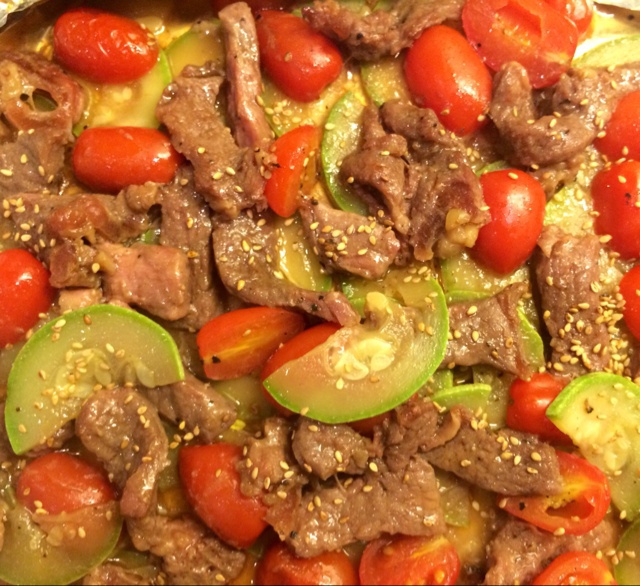 香烤时蔬里脊肉