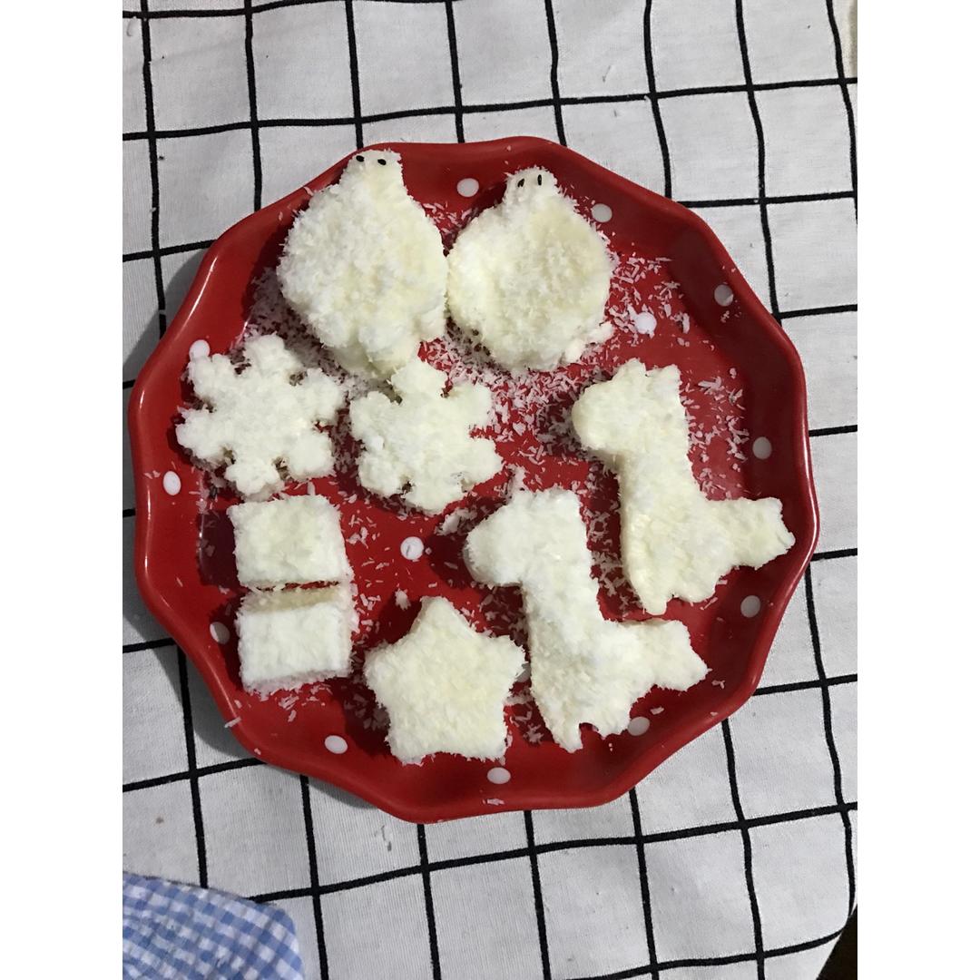 椰丝牛奶小方--椰浆版