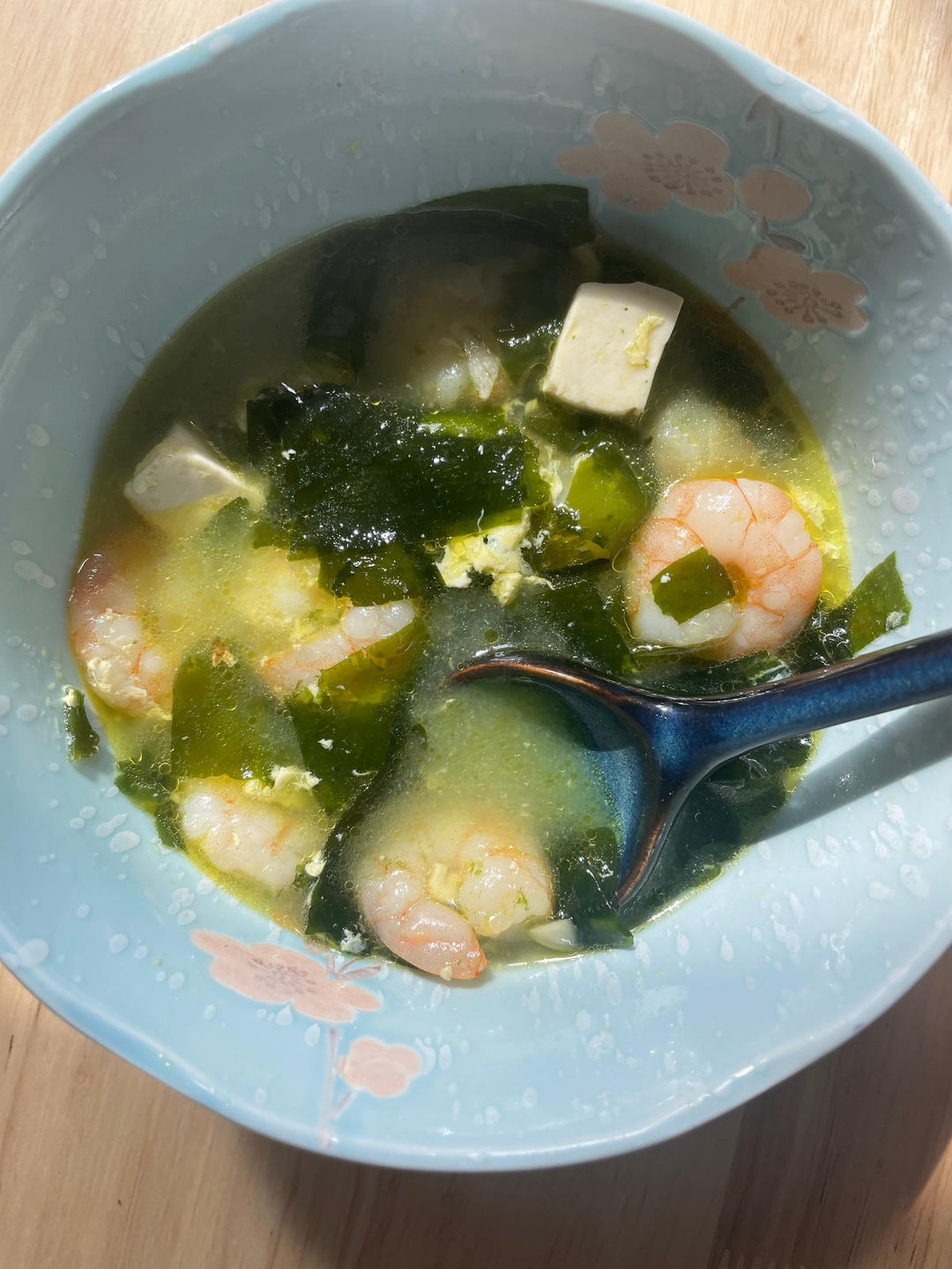 孩子增高汤 | 虾仁豆腐裙带菜汤