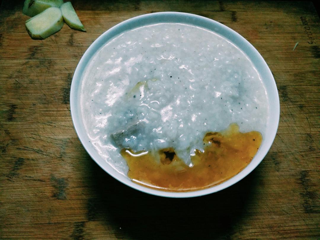 排骨干贝黑小米粥