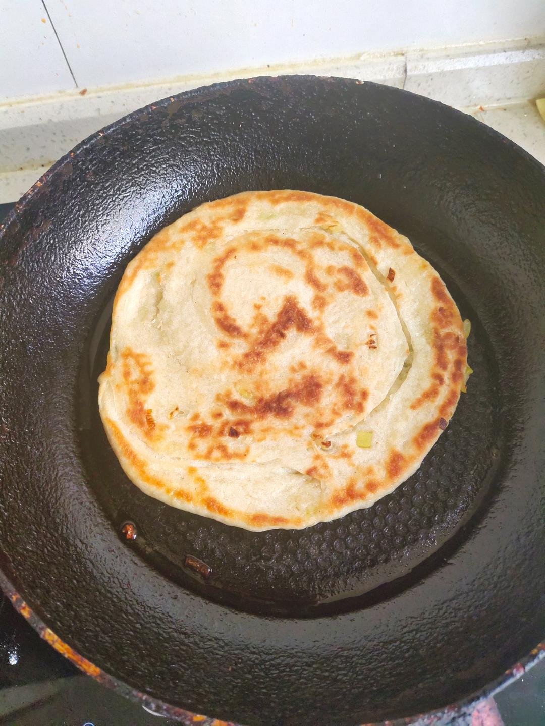 黄油葱香烙饼（发面）