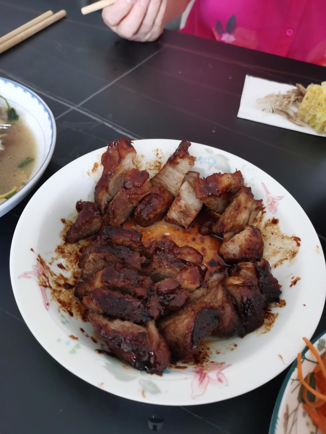 【女儿连干两碗饭】超级简单的家庭版不用烤箱的叉烧也可以用电饭煲零难度下饭神器