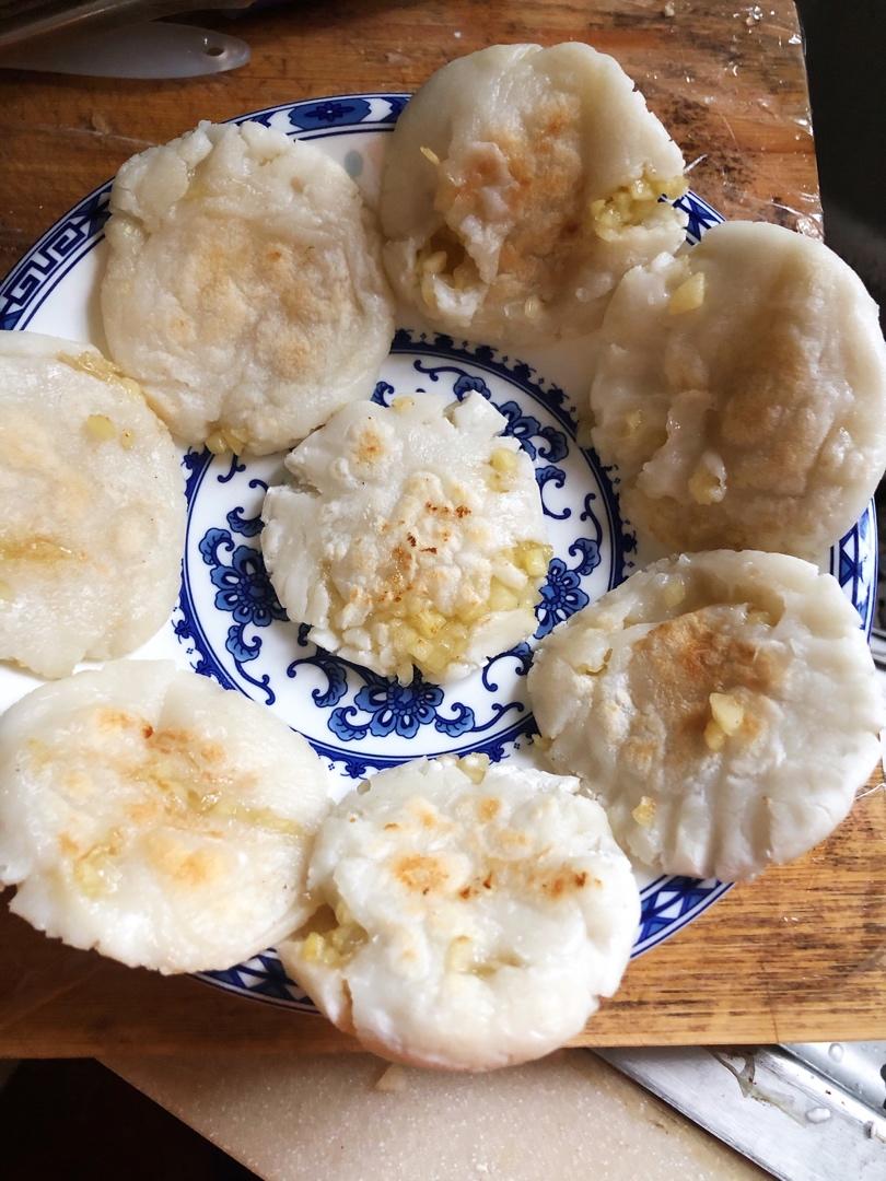 苹果馅糯米煎饼