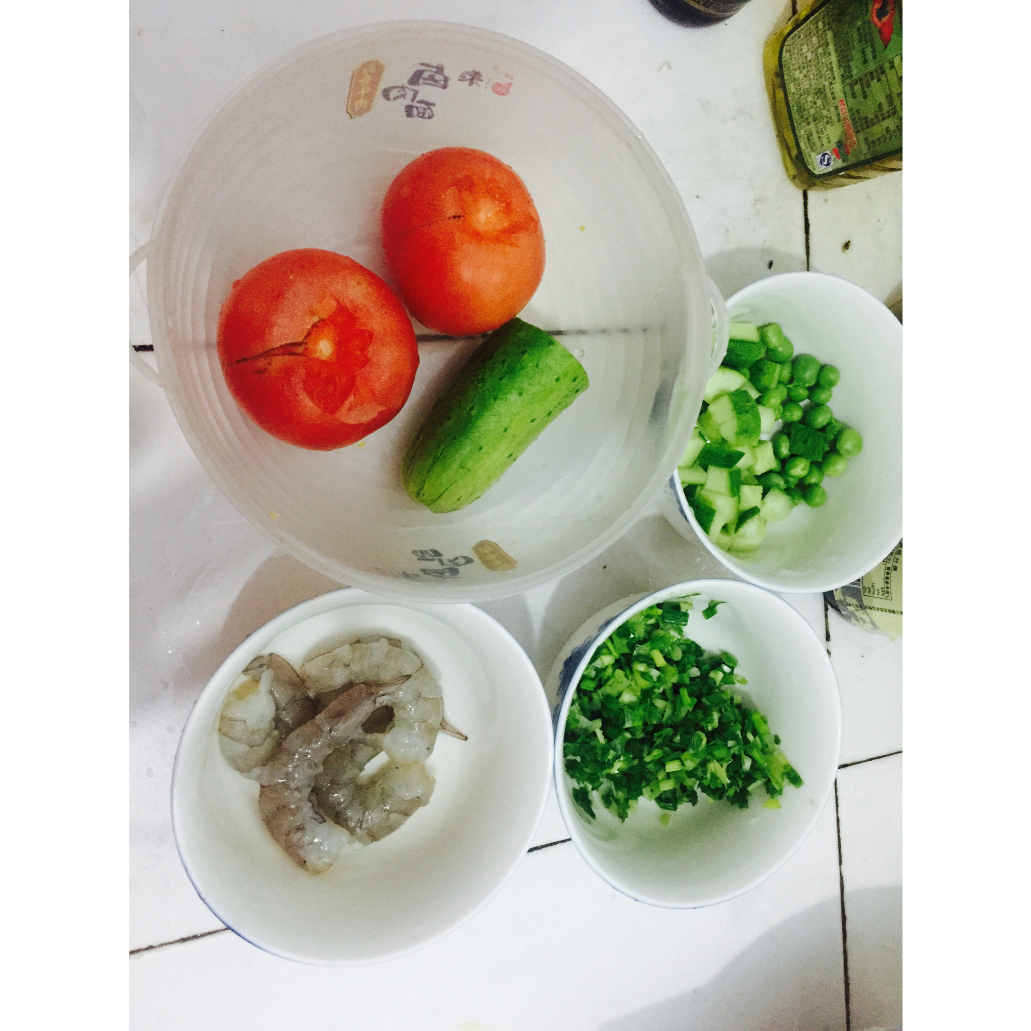 番茄虾仁意面