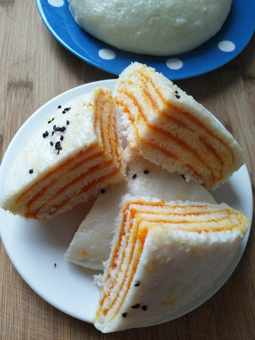 【红薯千层饼】红薯做个中式蛋糕，不用烤箱！