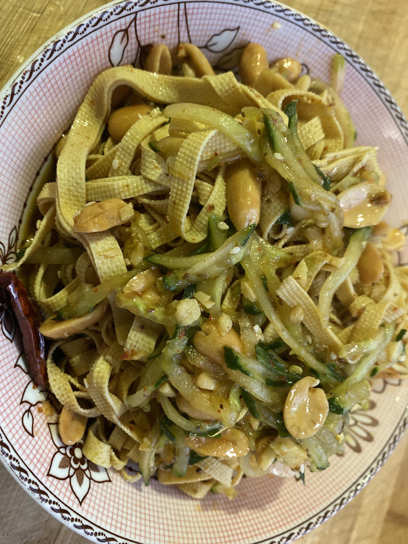 低脂减肥餐👉凉拌麻辣豆皮❗️酸辣开胃巨好吃😋