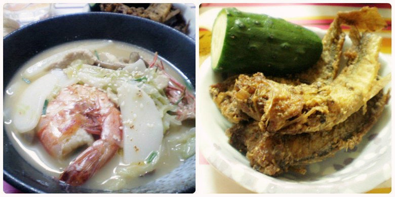 黄芽菜肉丝年糕汤